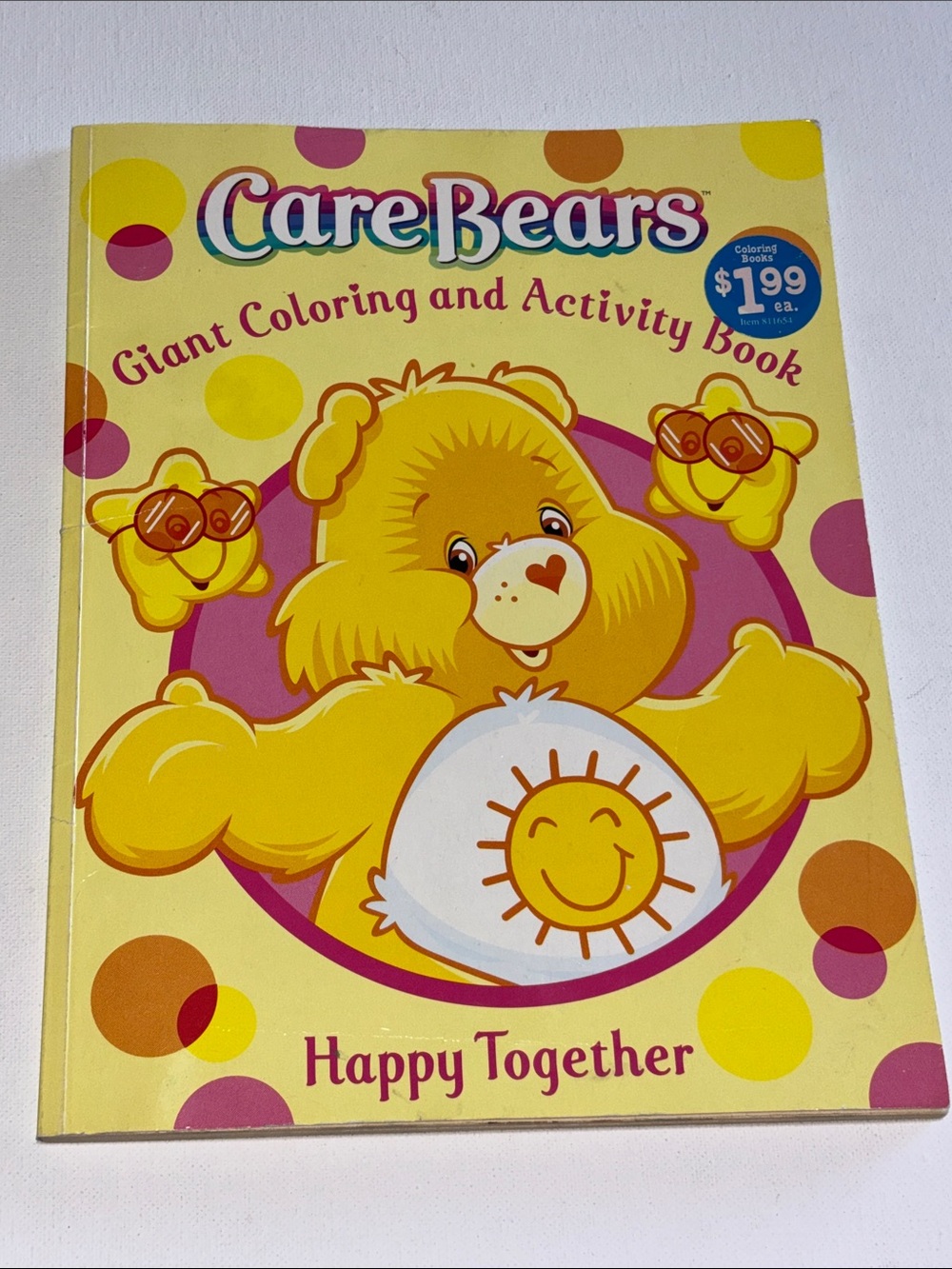 Vintage Care Bears Giant Coloring And Activity Book Happy Together 2004